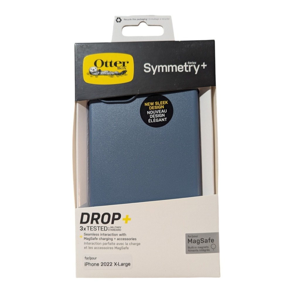 H3. OtterBox Symmetry+ MagSafe Case Apple iPhone 14 Plus (2022 X-large) Blue‎